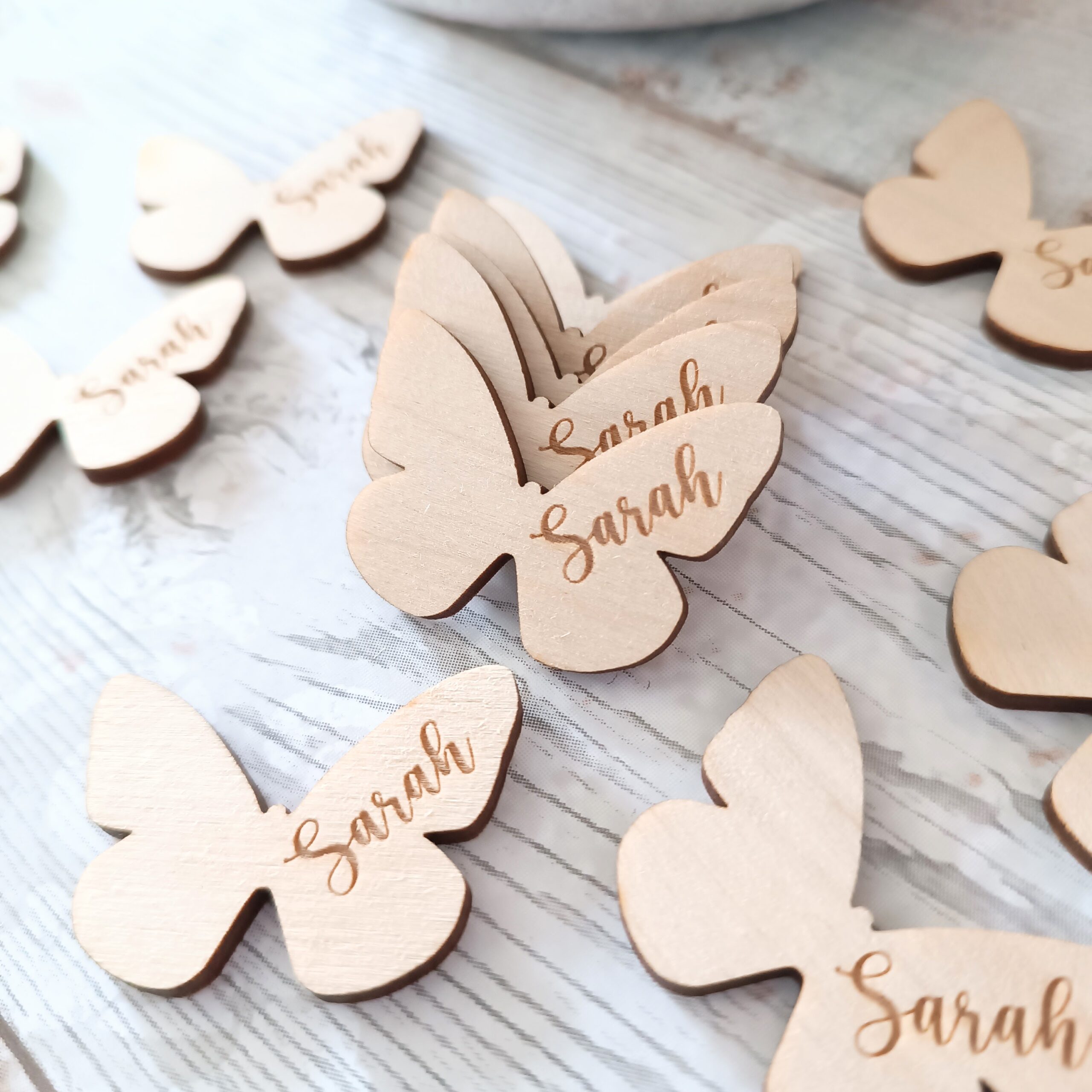 Butterfly Wooden Funeral Tokens - Image 3