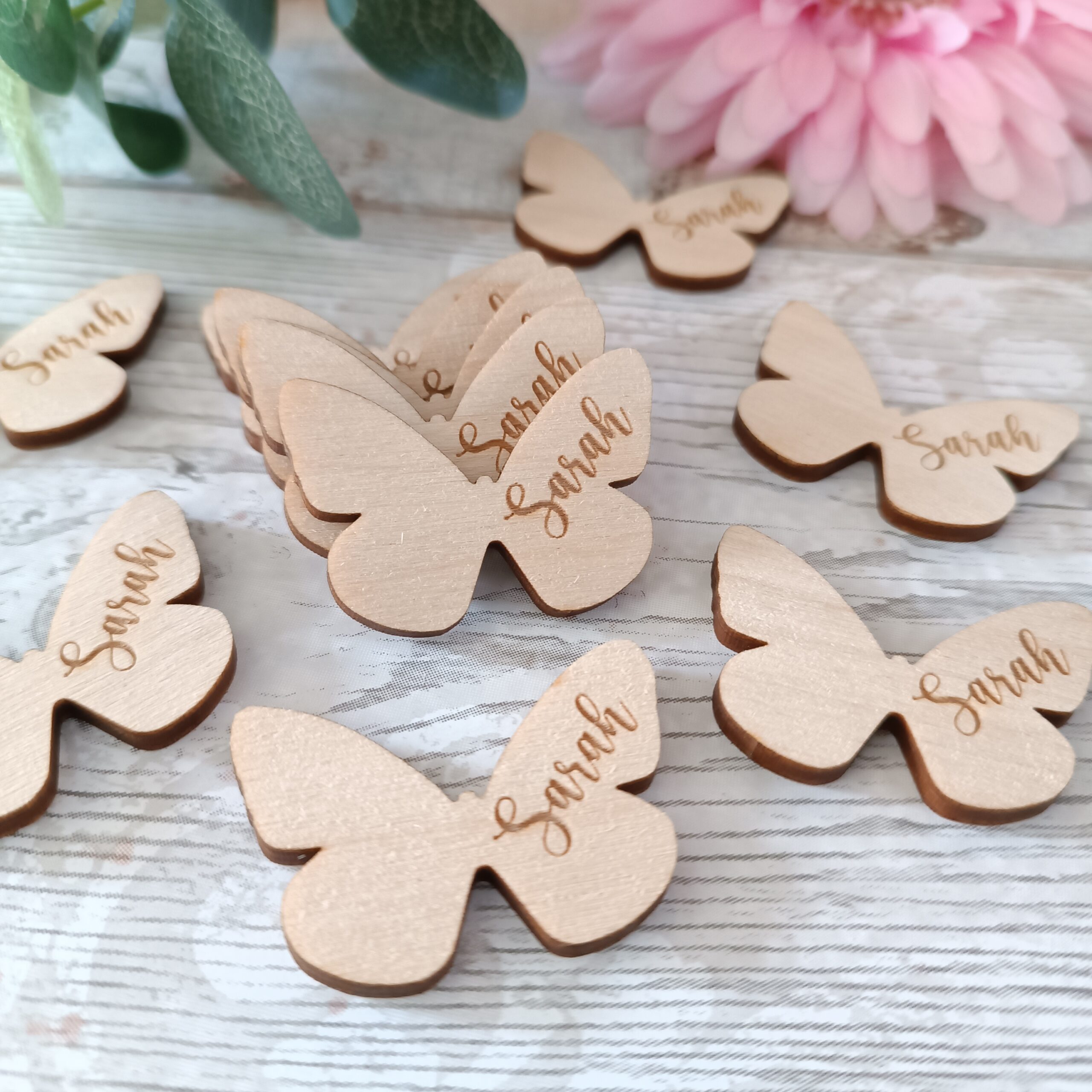 Butterfly Wooden Funeral Tokens - Image 5