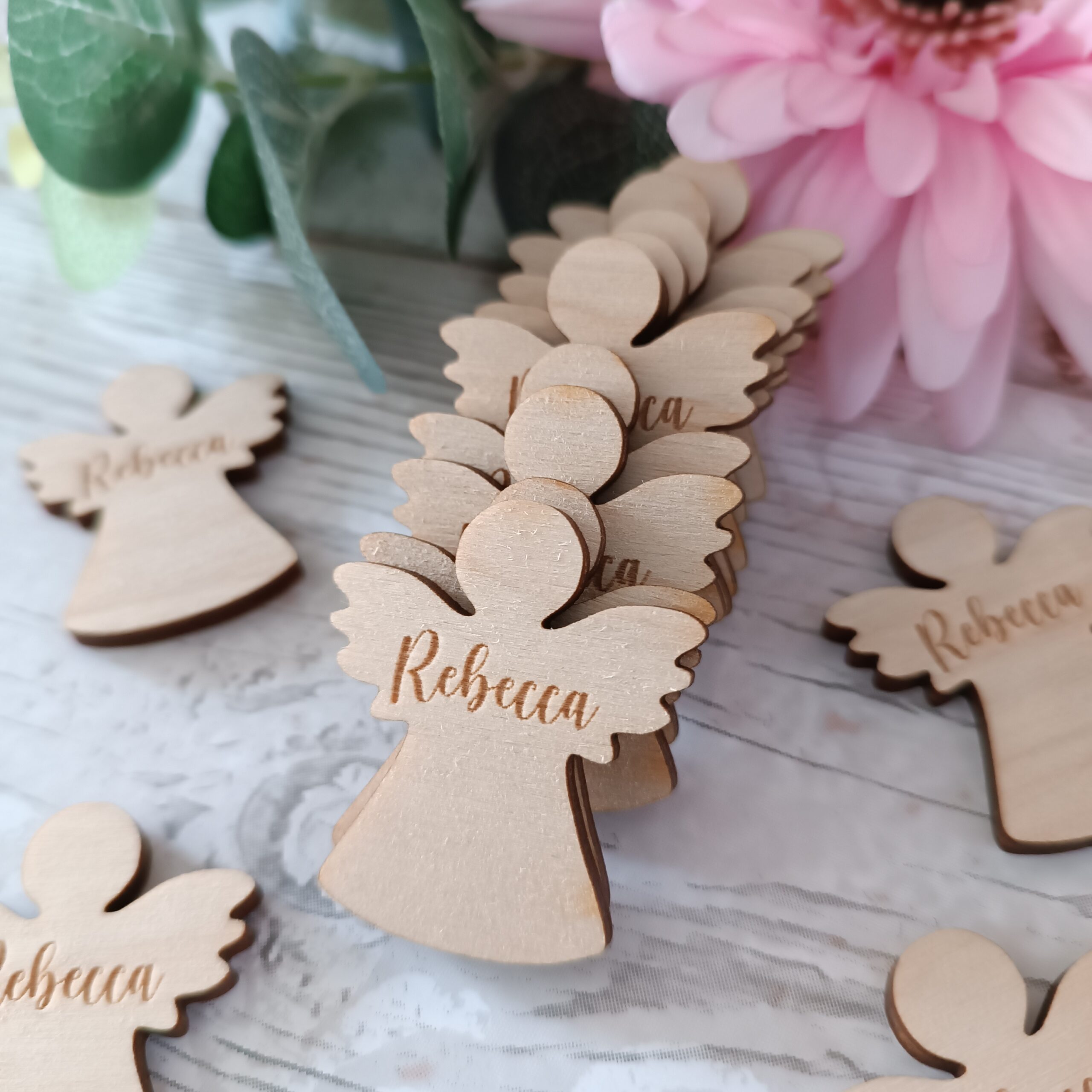 Angel Wooden Funeral Tokens - Image 7