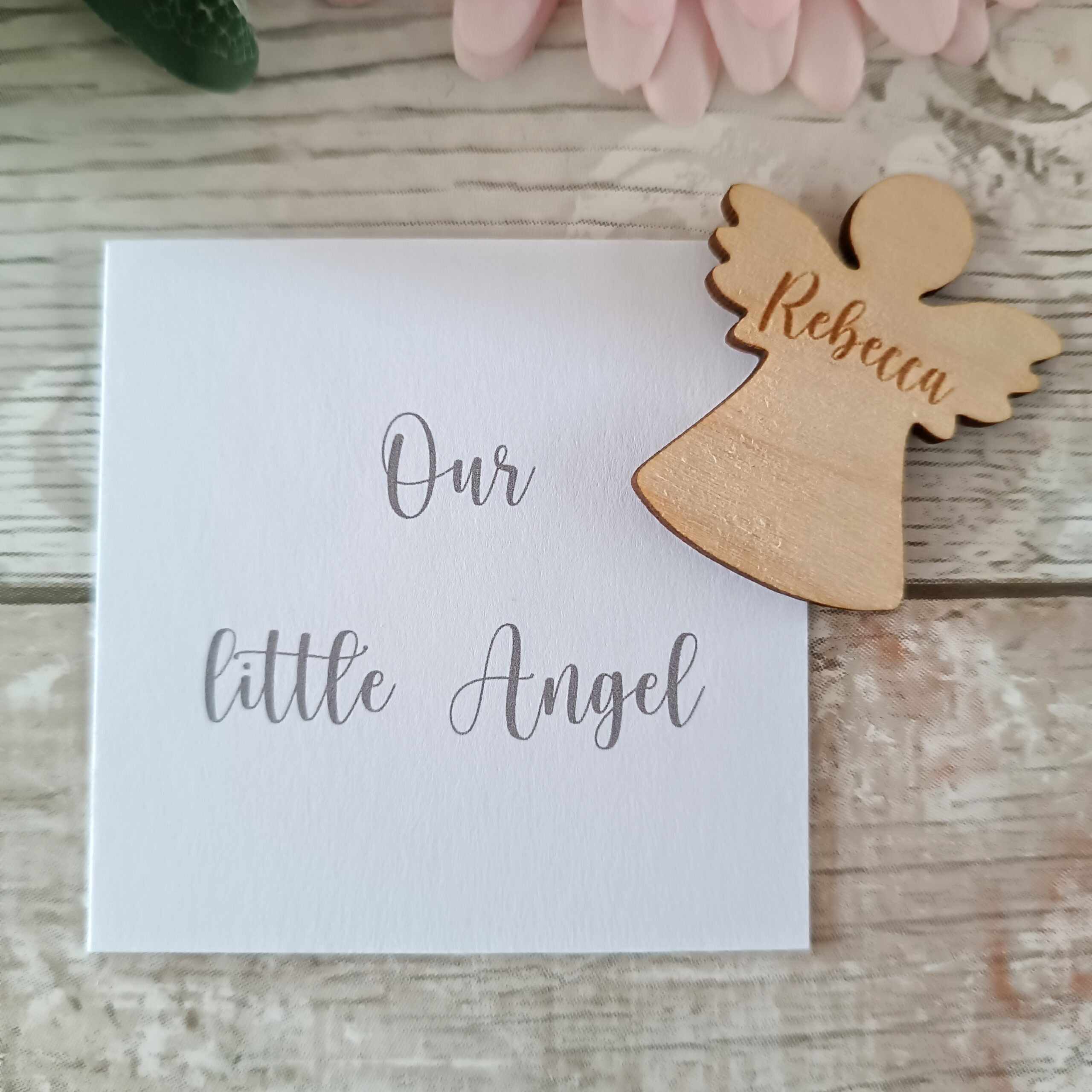 Angel Wooden Funeral Tokens - Image 6