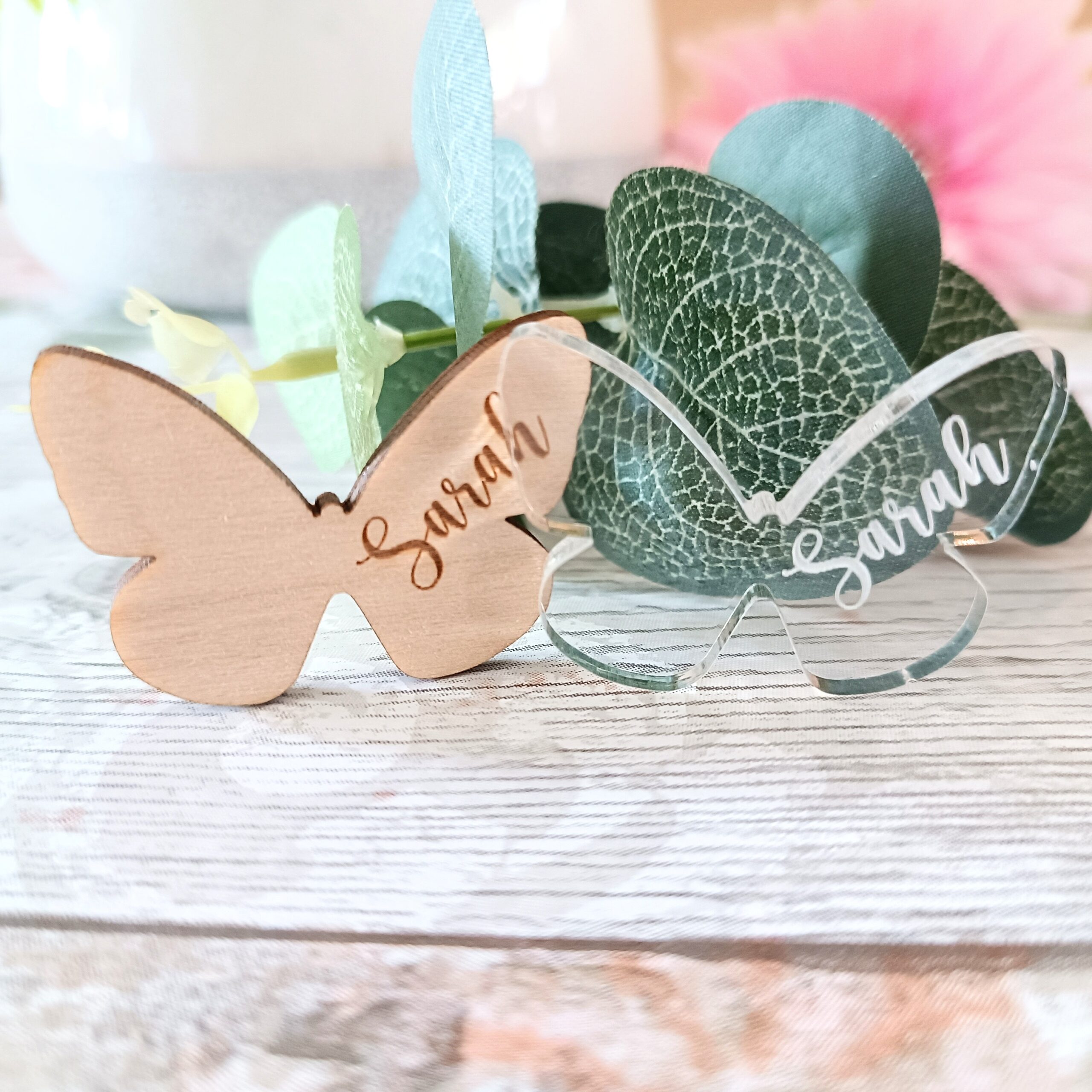 Butterfly Wooden Funeral Tokens - Image 8