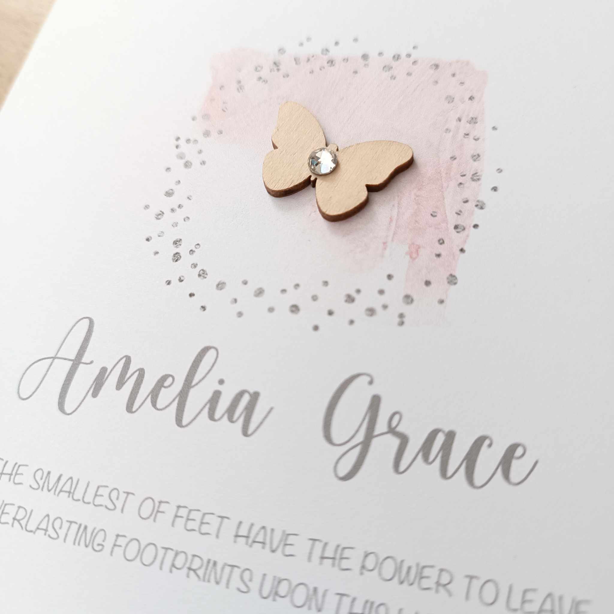 Butterfly Personalised Card - Image 2